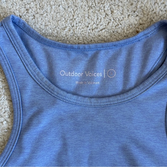 Outdoor Voices Bra Crop Top Blue Small - Picture 6 of 6